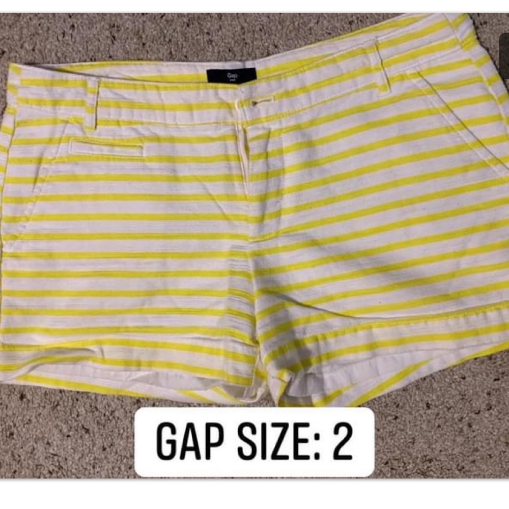 Yellow and White shorts